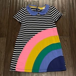 Mini Boden Rainbow Dress Size 4-5 🌈